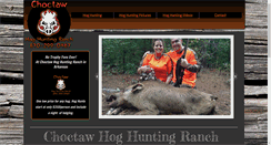 Desktop Screenshot of choctawhoghuntingranch.com