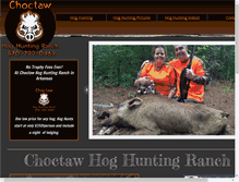 Tablet Screenshot of choctawhoghuntingranch.com